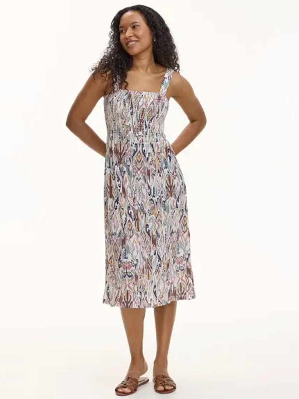 Reitmans Smocked Midi Dress